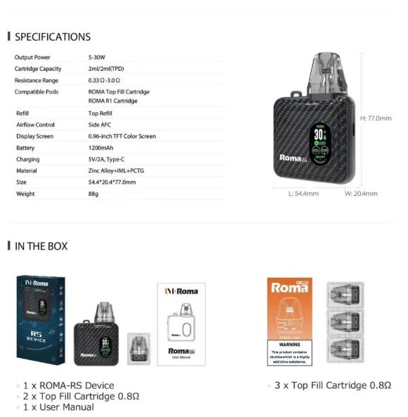 1732366139643 【果汁公園】Roma RS PRO 羅馬 適用XLIM小蠻牛系列 ❀