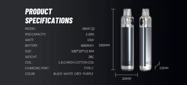 S__3039300_0 - 複製 - 複製 【果汁公園】FITPOD RBAR Q2 質感在線 可重複注油一次性 ❀