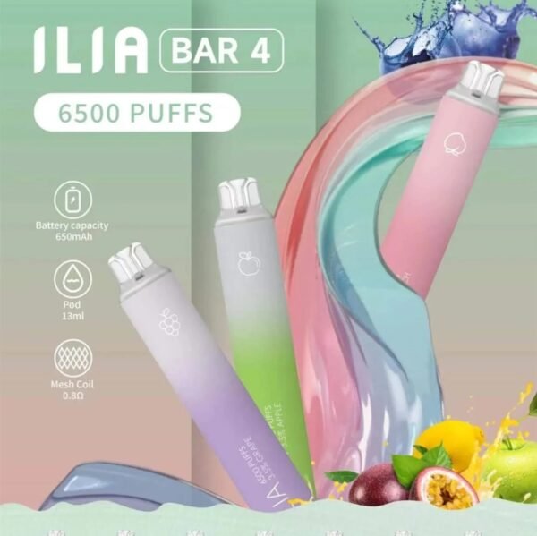 1739009328565 ILIA BAR4 哩亞 6500口 一次性主機