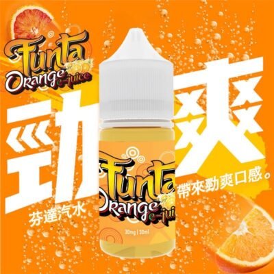 橘子汽水 FUNTA 芬達橘子汽水 煙油 30ml(30-50mg)